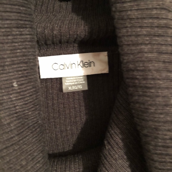 Calvin Klein XL Sweater Dress Cowl Neck Knit - Picture 2 of 4